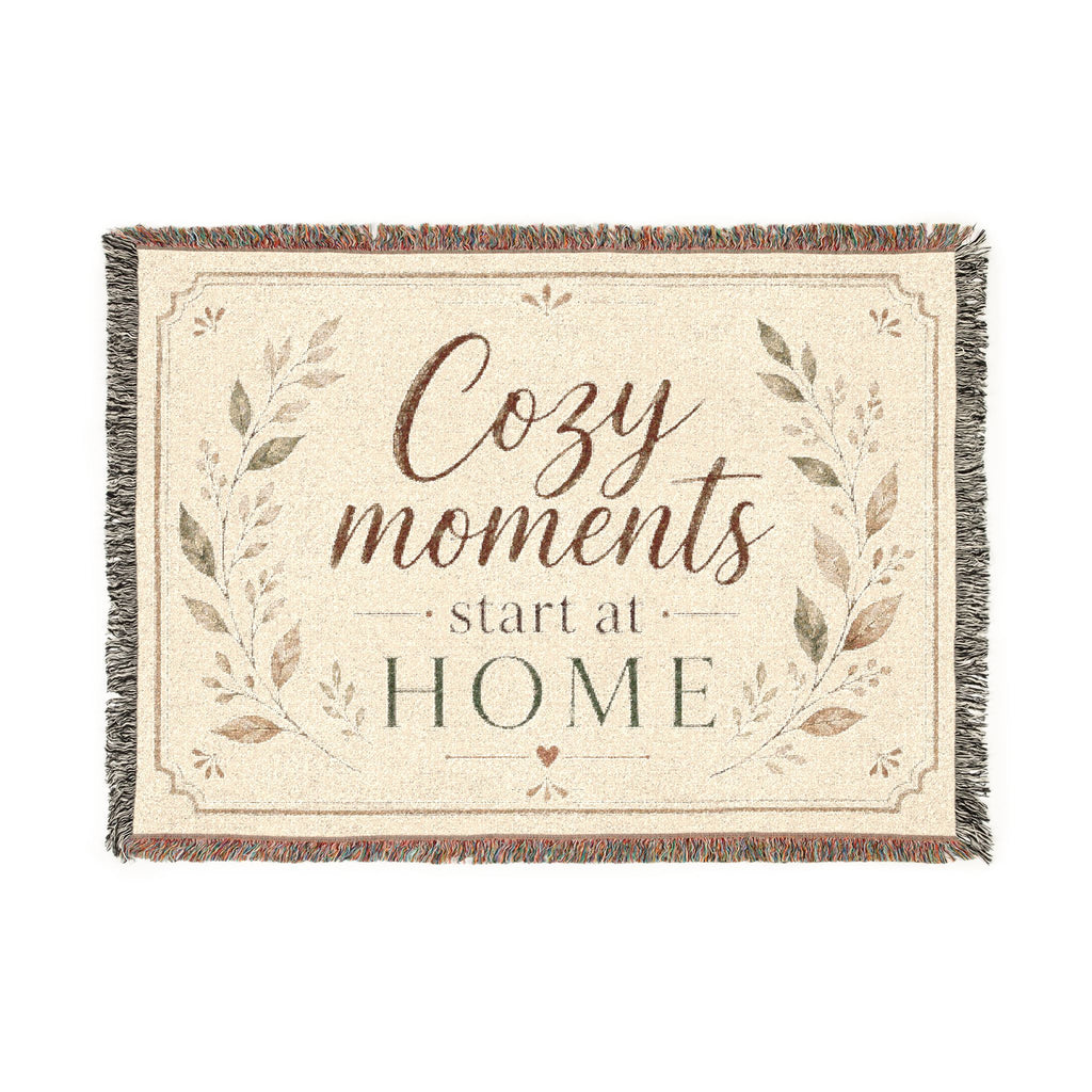 Cozy Moments Woven Throw Blanket