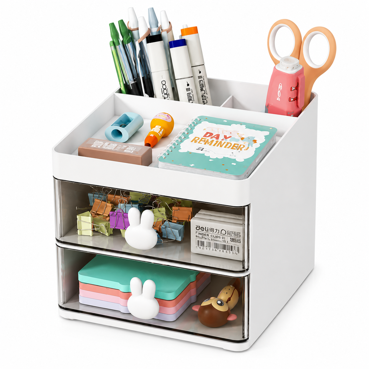 Small Desk Organizer with Drawers