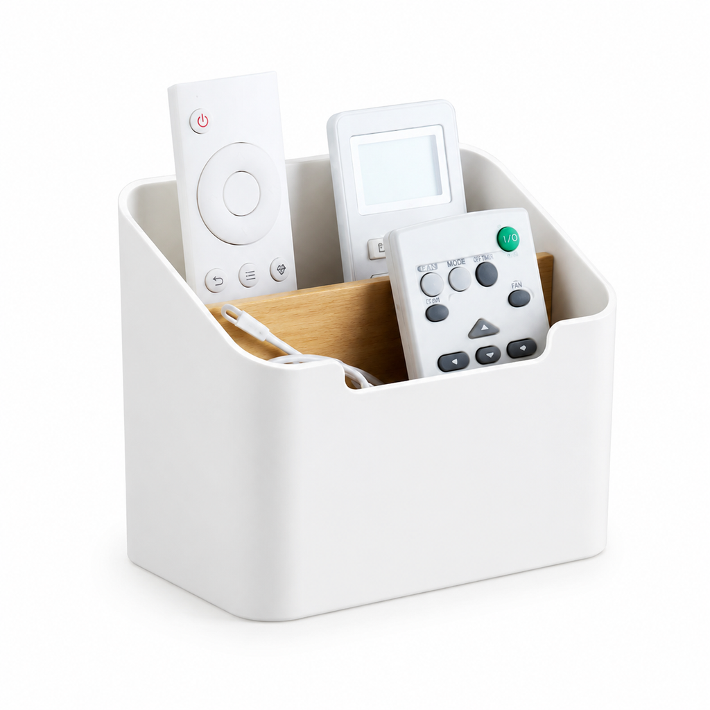 Desktop Storage Box for Remotes & Small Items