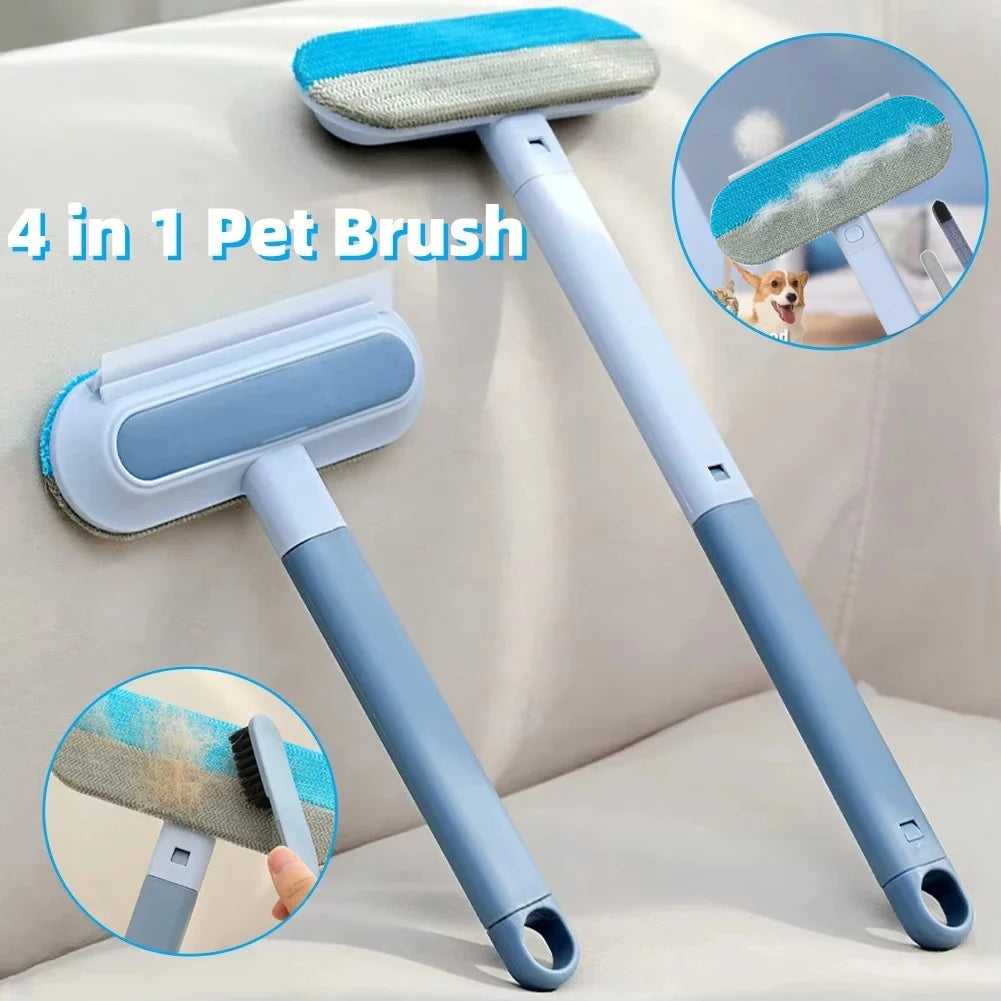 Reusable Pet Hair Remover Roller – 4-in-1 Extendable Fur & Lint Cleaner
