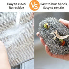 Wire Dishcloth Scrubber Pads for Pots, Pans & Kitchen Cleaning