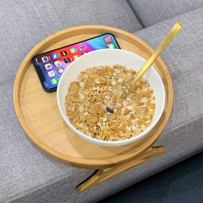 Sofa Armrest Tray Table for Drinks & Snacks